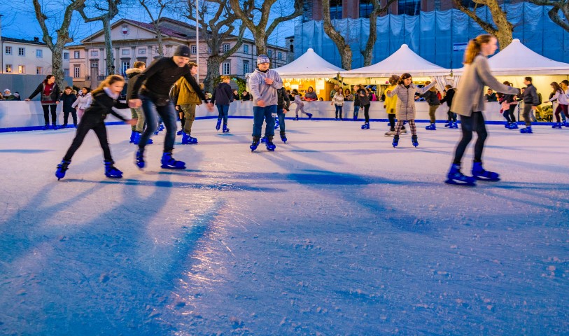 Ice skating Siena Christmas market